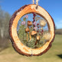 Suncatcher Whimsical Mushroom & Bunny Tail Forest Suncatcher 