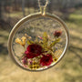 Suncatcher - Enchanted Rose Resin Garden Handmade with Wild Roses