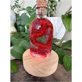 Love Potion Resin Bottle - Hanndmade Sparkling Heart Home Decor