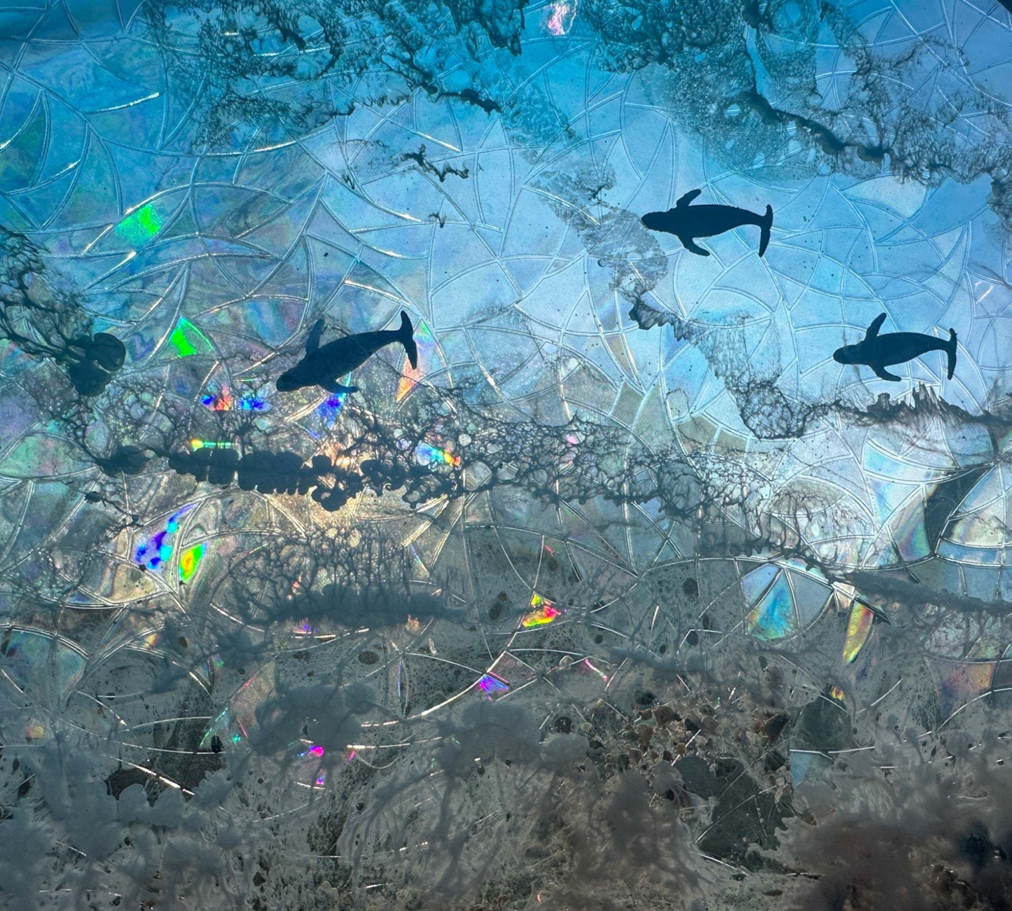 Seaside Portal - Handmade Ocean Inspired Whale Song Resin Wall Art