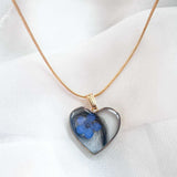 Pet Memorial Heart Pendant - Custom Resin Pet Keepsake Heart Pendant