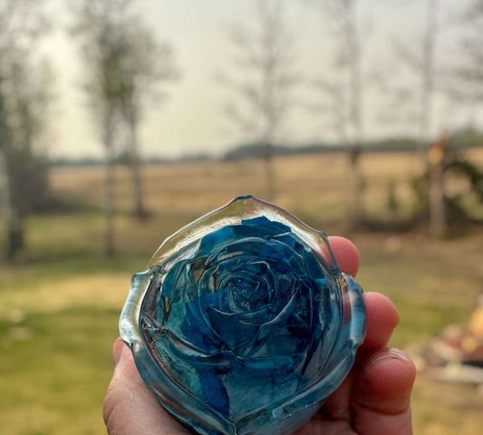 Blue Rose - Forever Love Handmade Resin Enternal Rose Home Decor