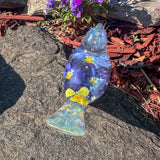Blossom Song Bird - Handmade Pansy Bird Decor with Real Flowers