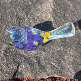 Blossom Song Bird - Handmade Pansy Bird Decor with Real Flowers