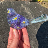 Blossom Song Bird - Handmade Pansy Bird Decor with Real Flowers