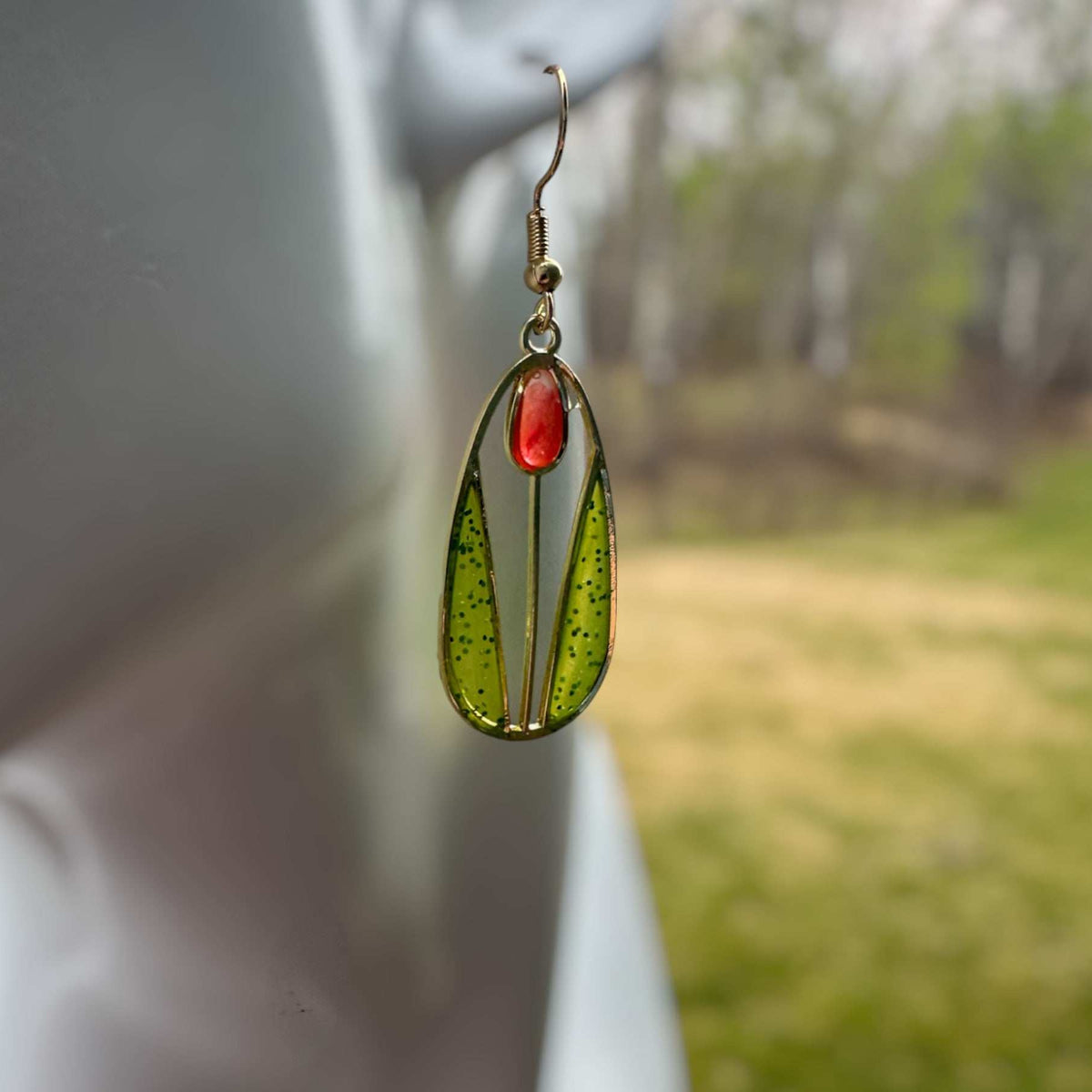 Handmade Spring Bloom Tulip Earrings - Garden Inspired Accessories