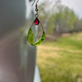 Spring Blossom Red Tulip Earrings: Handcrafted Floral Delights