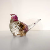 Rosie Everbloom Bird - Handmade Everlasting Rose Garden Resin Bird