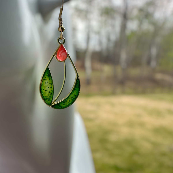 Handmade Garden Inspired Romance - Resin Tulip Blossom Earrings