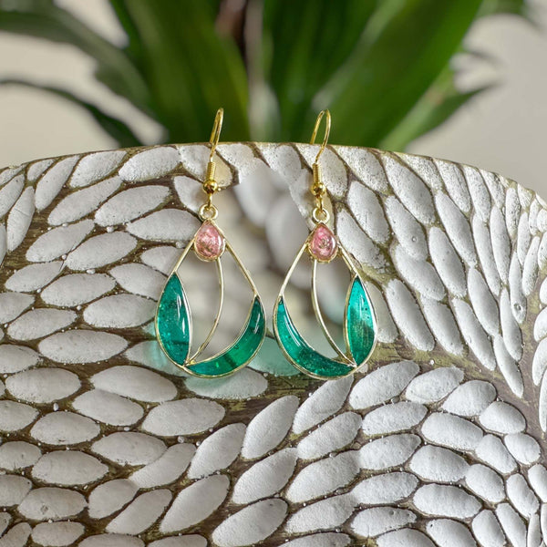 Spring Blossom Tulip Earrings: Handcrafted Floral Accessories