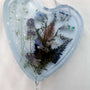 Bluebell Dreams Suncatcher Floral Heart with Blue Glow Handmade Magic