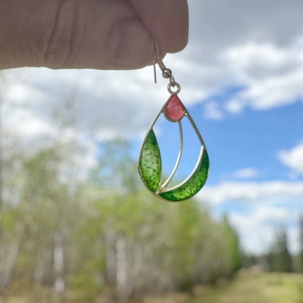 Handmade Garden Inspired Romance - Resin Tulip Blossom Earrings