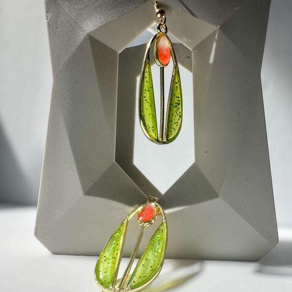 Handmade Spring Bloom Tulip Earrings - Garden Inspired Accessories