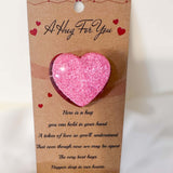 Pocket Hug - Pocketful of Hugs Handmade Resin Heart with Card