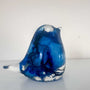 Celestial Bluebird of Everlasting Bloom Handmade Resin Blue Rose Bird