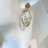 Everlasting Rose Jewelry Set - Handmade Botanical Resin Floral Set