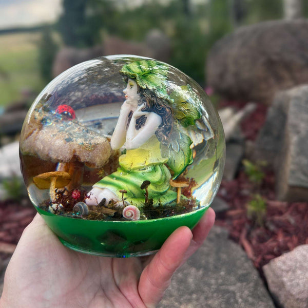 Fairy Treasures - Enchanted Forest Handmade Resin Fairy Sphere