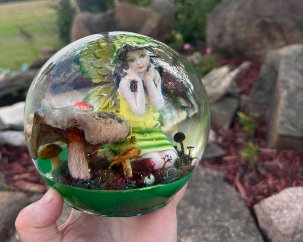 Fairy Treasures - Enchanted Forest Handmade Resin Fairy Sphere
