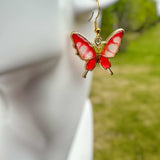 Enchanting Butterfly Romance: Handmade Nature Inspired Earrings