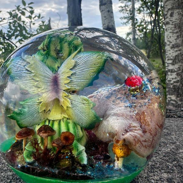 Fairy Treasures - Enchanted Forest Handmade Resin Fairy Sphere