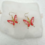 Enchanting Butterfly Romance: Handmade Nature Inspired Earrings