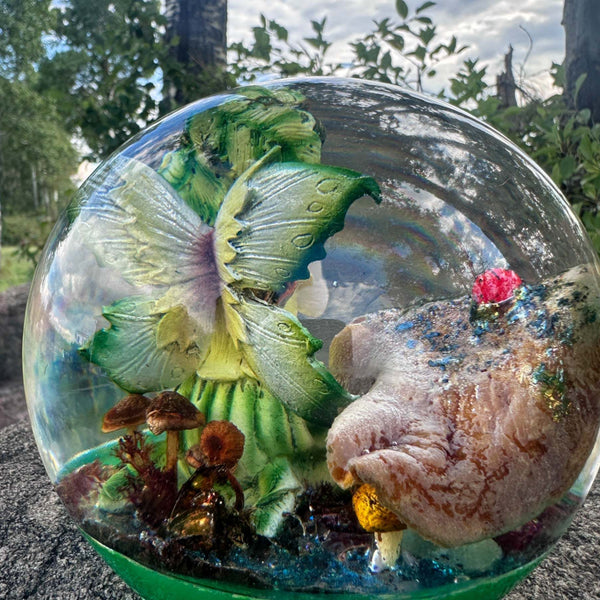 Fairy Treasures - Enchanted Forest Handmade Resin Fairy Sphere