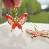 Enchanting Butterfly Romance: Handmade Nature Inspired Earrings