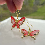 Enchanting Butterfly Romance: Handmade Nature Inspired Earrings