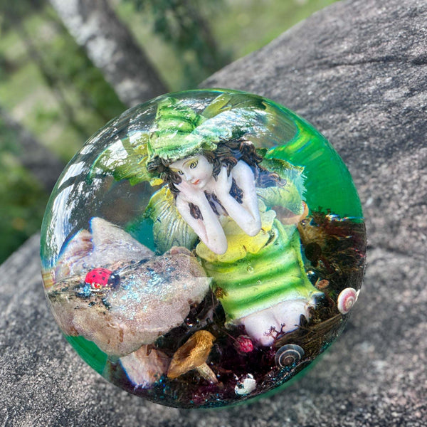 Fairy Treasures - Enchanted Forest Handmade Resin Fairy Sphere