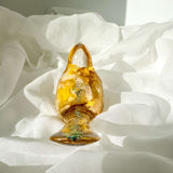 Golden Rose Resin Bird – Handmade Nature-Inspired Bird Décor