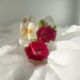 Rose Heart - Handmade Botanical Resin Decor Romantic Garden Heart