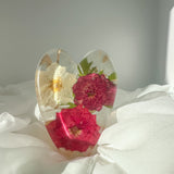 Rose Heart - Handmade Botanical Resin Decor Romantic Garden Heart