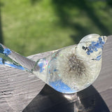 Fairy Dust Forget Me Not Wish Bird - Handmade Whimsical Floral Bird