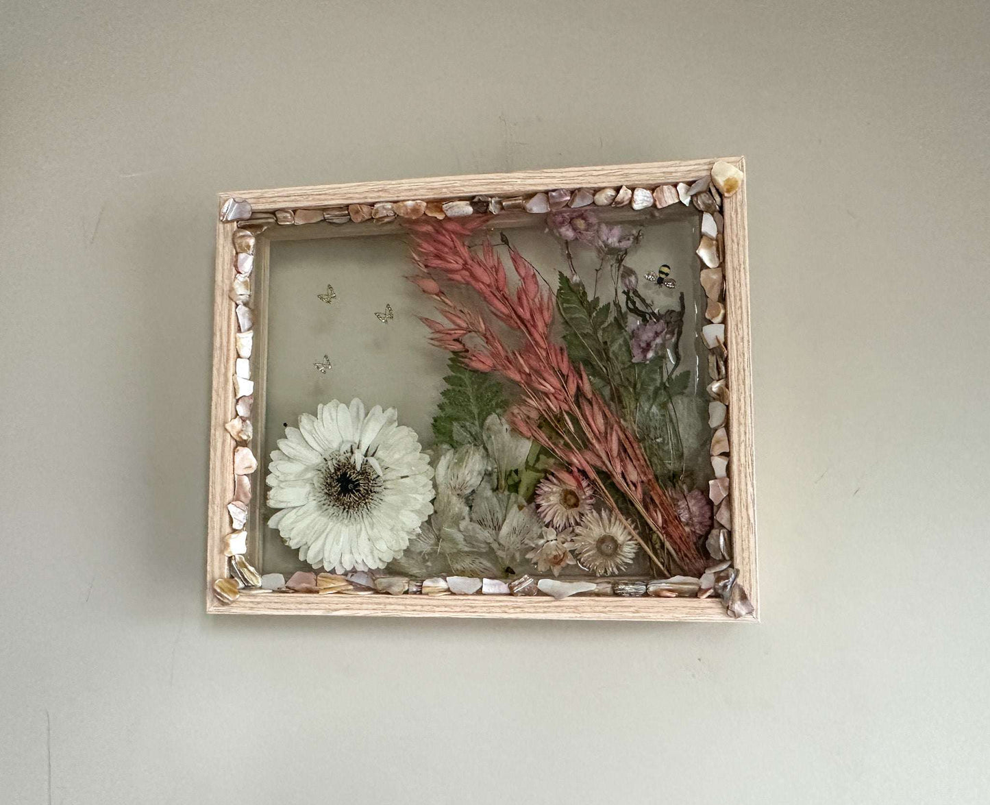 Everlasting Blooms - Handmade Real Pressed Floral Garden Picture Frame