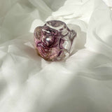 Everlasting Resin Rose Sculpture - Handmade Real Rose Home Decor