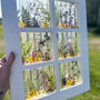 Enchanting Garden Window -Handmade Real Pressed Flower Window Frame
