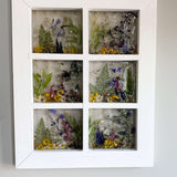 Enchanting Garden Window -Handmade Real Pressed Flower Window Frame