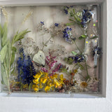 Enchanting Garden Window -Handmade Real Pressed Flower Window Frame
