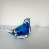 Azure Songbirds of Serenity - Handmade Blue Rose Resin Bird Decor