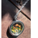 Boreal Forest Looking Glass Pendant – Handmade Botanical Forest Art