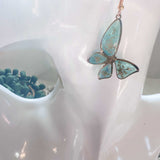 Handmade Butterfly Earrings - Garden Dew Butterfly Blooms