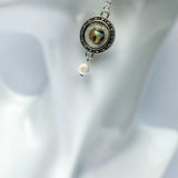 Earring - Ocean's Whisper -Handmade Mother of Pearl Resin Drop Earring