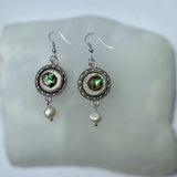 Earring - Ocean's Whisper -Handmade Mother of Pearl Resin Drop Earring