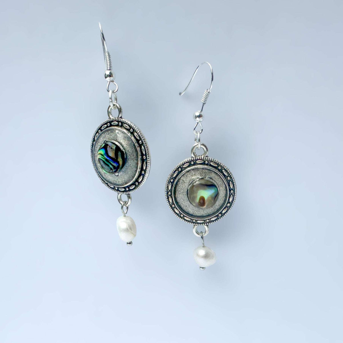 Earring - Ocean's Whisper -Handmade Mother of Pearl Resin Drop Earring