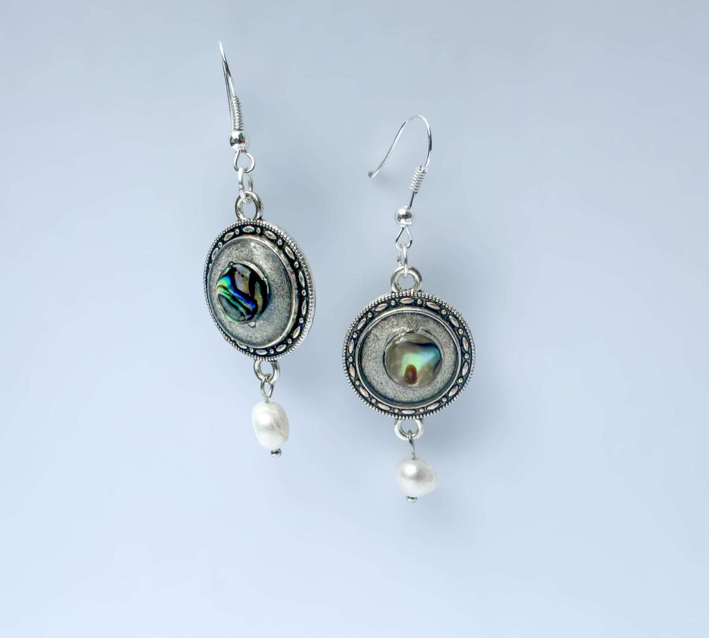 Earring - Ocean's Whisper -Handmade Mother of Pearl Resin Drop Earring