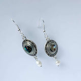 Earring - Ocean's Whisper -Handmade Mother of Pearl Resin Drop Earring