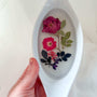 Floral Dreamscape Porcelain Tray - Handmade Pressed Flower Resin Tray