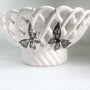 Handmade Butterfly Earrings - Midnight Garden Butterfly Blooms