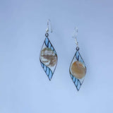 Earring - Pearly Seas - Handmade Mother of Pearl Ocean Resin Earrings