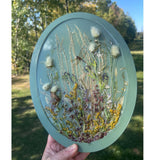 Botanical Wall Art - Whispering Meadows #1 Handmade Resin Wall Art